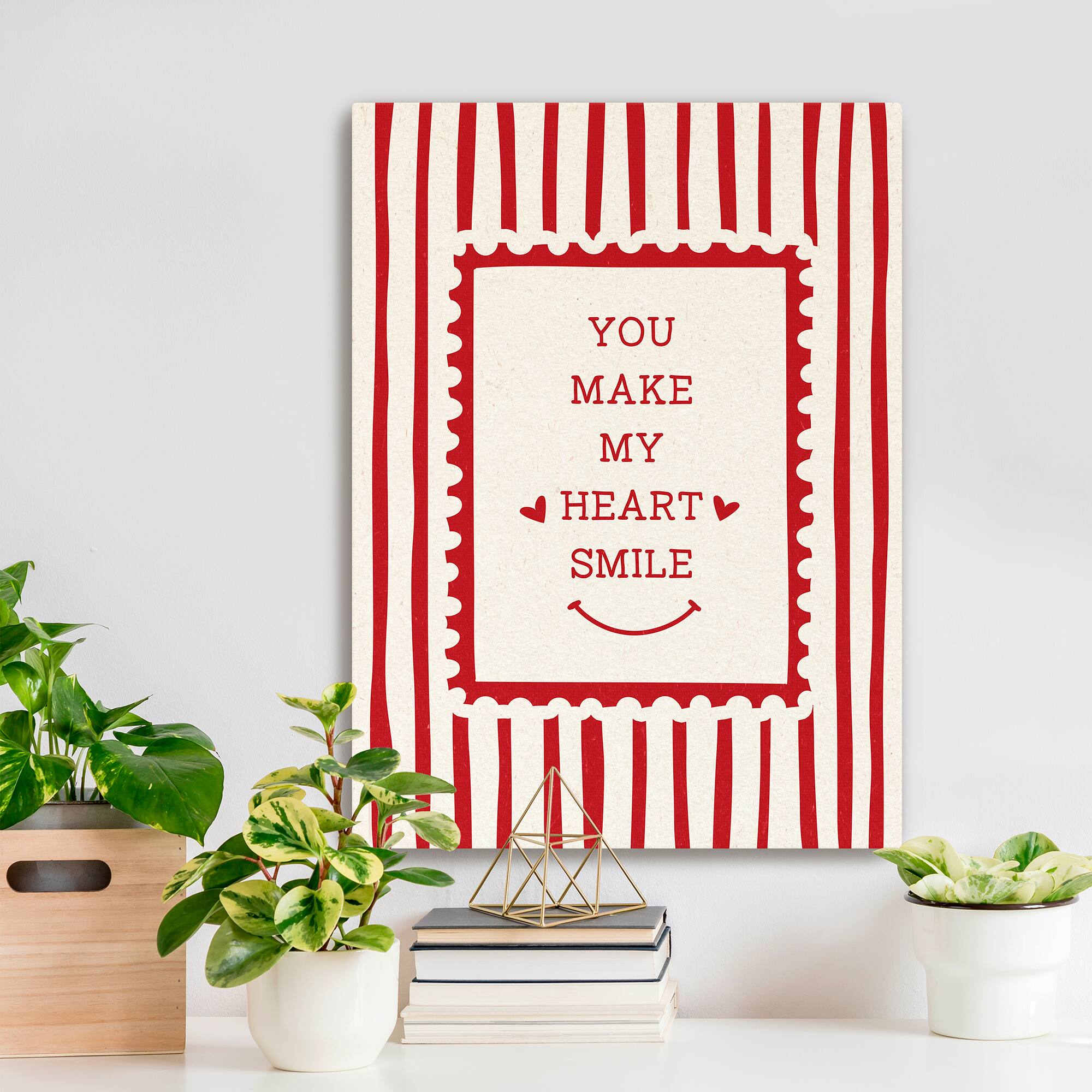 Smile Heart Canvas Giclée Art